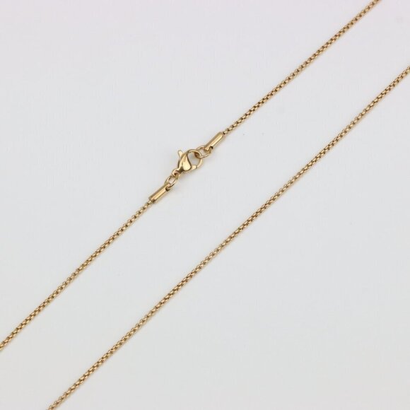 Elegant Rose Gold Box Chain Necklace, XPNL0341 - Picture 2 of 12